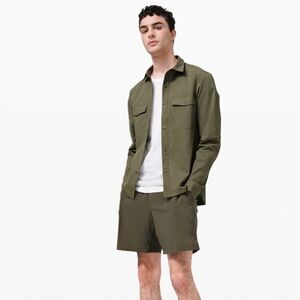 Like New- Lululemon- Men’s Airing Easy Short- Sz Med- Heathered Medium Olive